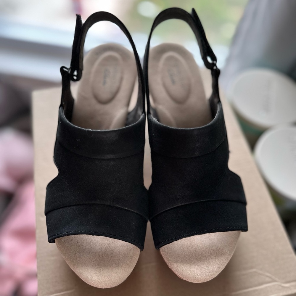 Sz 7.5 Clarks Wedges